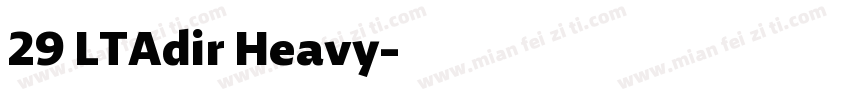 29 LTAdir Heavy字体转换